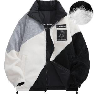 Пуховик унисекс черный Doraemon, экрю