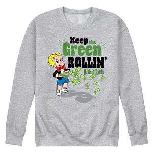 Мужской свитшот с рисунком Richie Rich Keep Green Rollin' Licensed Character