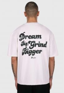 Футболка с принтом HEAVY DREAM AND GRIND Dropsize, светло-серый