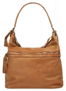 Шоппер Samantha Look, натуральная кожа, производство Италия, цвет Cognac