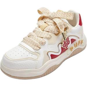 BALABALA Скользостойкие износостойкие низкие детские скейтбординг кроссовки White Red