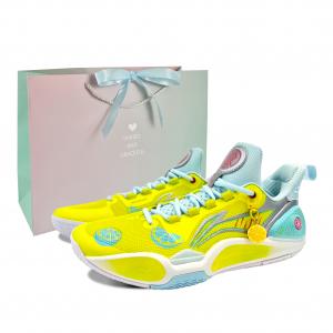 Мужские баскетбольные кроссовки LiNing Speed 9 с амортизацией, поддержкой и хорошим сцеплением., lemon