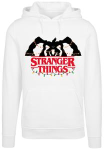 Пуловер F4NT4STIC Hoodie Stranger Things Demogorgon Lights Netflix TV Series, белый