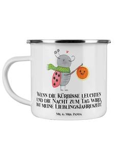 Волшебная кофейная кружка на Хэллоуин с надписью белого цвета Mr. & Mrs. Panda