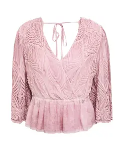Шелковая блузка античного розового цвета, изготовленная в Италии. Guess, розовый