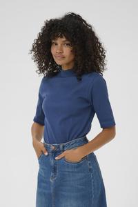 Футболка Kaffe KACARLA TURTLENECK, Ensign Blue/Blue