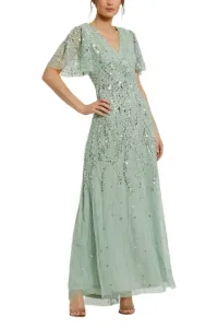 Вечернее платье Мэллори цвета шалфея Mac Duggal