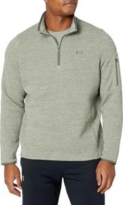 Under Armour мужская флисовая толстовка с молнией на четверть, (504) Grove Green/Colorado Sage/Colorado Sage
