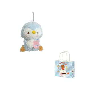 Плюшевый кулон животные детский сад пингвин тюлень панда медведь кролик цыпленок кролик куклы 10см высота Dolls and bears dance