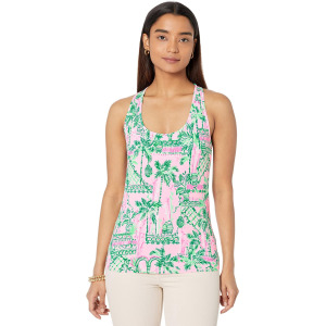 Футболка Lilly Pulitzer Mina Bra Tank UPF 50+, цвет Mandevilla Baby Always Worth It