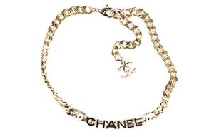 Металлическое колье CHANEL, золотой