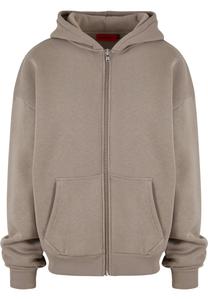 Толстовка с капюшоном на молнии Prohibited 10119, серо-коричневый