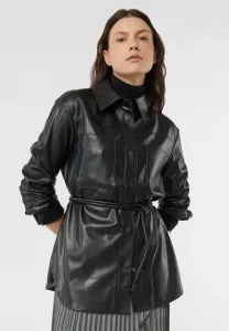 Куртка из искусственной кожи для использования в помещении Comma, Schwarz