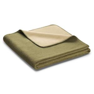 Плед Biederlack Melange Doubleface, 200 см цвет oliv/sahara