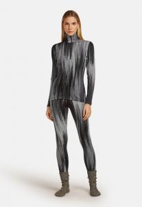 Топ icebreaker VERTEX LS HALF Z PEAK AOP, Black Obsidian Alloy J/Black