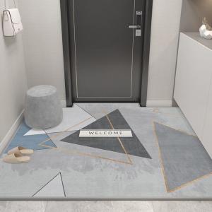 Budis Ковер 80х140 см из ПВХ, для прихожей/ванной, абсорбирующий, с геометрическим дизайном, Wudu-5