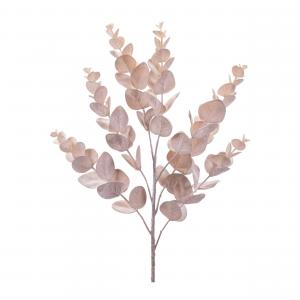 Декоративная ветка Melrose International с листьями эвкалипта, 4 штуки, бежевый