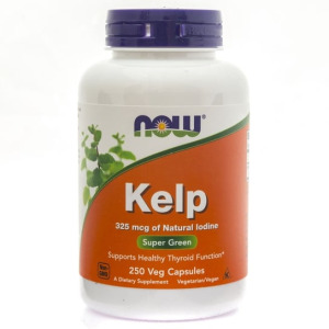 Биологически активная добавка Kelp (Йод) Now Foods, 325 мкг, 250 капсул