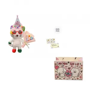 Милый плюшевый котенок на день рождения для мужчин и женщин, высота 35см Fat Fat Dragon