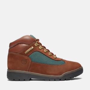 Ботинки детские полевые Timberland, цвет dark brown nubuck