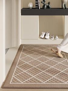 Dajiang Ковер 61х92 см для входа, уличный, с алмазным узором, безворсовый, цвет Deep Beige
