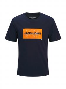 Jack & Jones Plus Футболка 'JJCOLE' в цвете Marine Blue