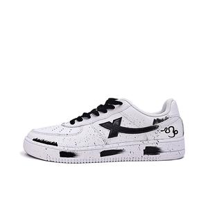 XTEP Кроссовки Air Force One нескользящие с амортизацией низкие для скейтбординга унисекс белые, цвет White