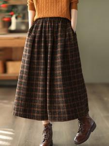 Женская юбка-клеш с плиссировкой Doux Belle, цвет Orange