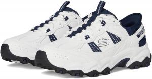 Мужские кроссовки Skechers Stamina без застежек, белый/синий/темно-синий