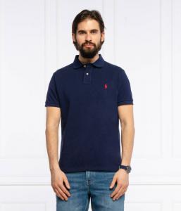 Рубашка поло Custom slim fit Polo Ralph Lauren, синий