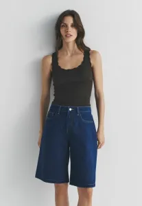 Комплект из 2 джинсовых шорт-бермуд. The Set, Mid Blue Ecru