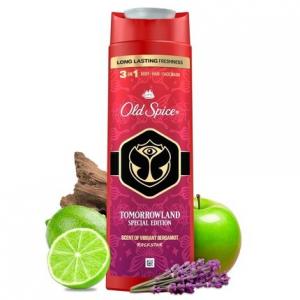 Rockstar 3-в-1 гель для душа и шампунь для мужчин 400 мл стойкий свежий аромат парфюмерное качество глубокое очищение волос, лица и тела нежное ощущение кожи Old Spice