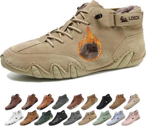 Мужские водонепроницаемые зимние снежные ботинки с ортопедической поддержкой: легкие противоскользящие походные ботинки с теплой дышащей подкладкой для комфорта при ходьбе в холодную погоду весь день Generic, хаки