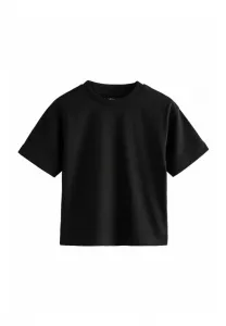Однотонная базовая футболка с коротким рукавом Next, Black