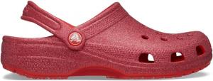 Унисекс сабо Crocs Classic с блестками, Cherry Red