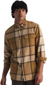 THE NORTH FACE Мужская фланелевая рубашка с длинным рукавом и пуговицами Arroyo, Utility Brown Macro Plaid