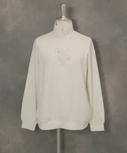 Пуловер с точечным логотипом и матовой отделкой Studio Picone, цвет White(090)