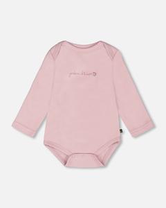 Органический хлопковый комбинезон с длинными рукавами Нейтральный фиолетовый Deux par Deux