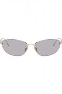 Солнцезащитные очки Signature metal Loewe, цвет shiny palladium