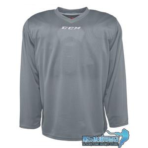 He Jiagong Детская хоккейная майка для тренировок, серебристо-серая, XS (до 120 см)