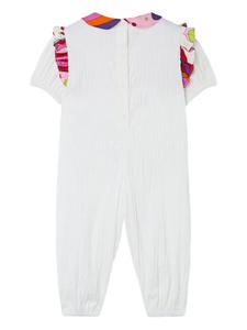 Комбинезон с круглым воротником PUCCI Junior, белый