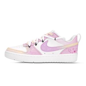 Детские скейтерские кроссовки Court Borough для младших школьников Nike, розовый/белый/фиолетовый