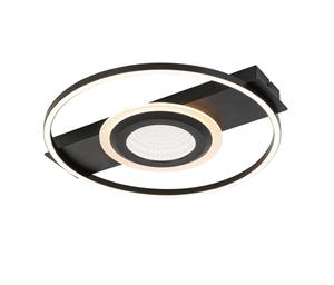 Светодиодный потолочный светильник 42/40/6 см Novel, черный