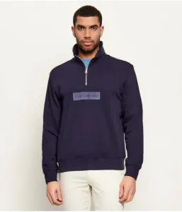 Толстовка с логотипом B-BOX LOGO HZ relaxed fit Napapijri, темно-синий