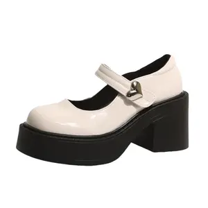 Fawn Miri Женские туфли Мэри Джейн на массивном каблуке экрю, цвет Ecru