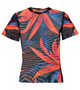 Футболка с сетчатым принтом Louisa Ballou, Lunar Bloom