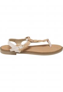 Cloud5ive Сандалии T-Bar 'Wiliam' в светло-бежевом цвете