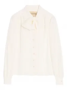 Блузка с шарфом Valentino Garavani, белый