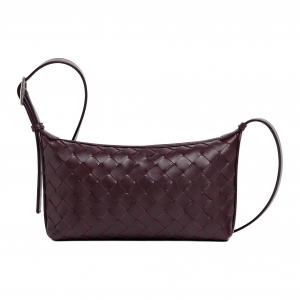 Bottega Veneta Кожаная сумка через плечо мужская красная