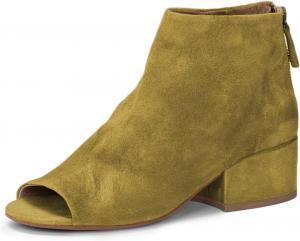 Женские ботильоны FOWT с открытым носком, на невысоком грубом каблуке, с задней молнией, повседневные удобные модные уличные туфли, размеры 4-16 US, Olive